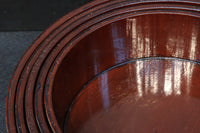 艶やかな朱漆の五つ重ね切り溜 DC6121 在庫5個一組