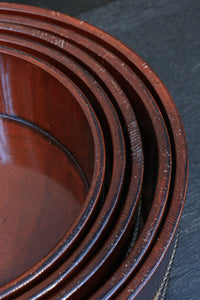 艶やかな朱漆の五つ重ね切り溜 DC6121 在庫5個一組