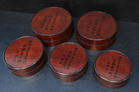 艶やかな朱漆の五つ重ね切り溜 DC6121 在庫5個一組