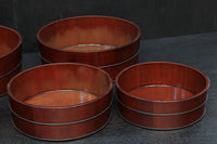 艶やかな朱漆の五つ重ね切り溜 DC6121 在庫5個一組