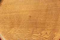 縁周りを朱で彩る杢目が美しい小型な丸盆 DC6126 在庫1枚