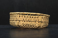 丁寧に編み込まれた縁のある丸ザル DC6215 在庫2個