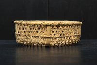 丁寧に編み込まれた縁のある丸ザル DC6215 在庫2個