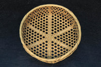 丁寧に編み込まれた縁のある丸ザル DC6215 在庫2個