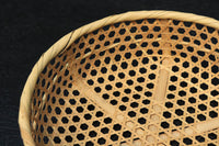 丁寧に編み込まれた縁のある丸ザル DC6215 在庫2個