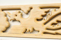Wooden phoenix carving ornament DC6376