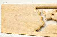 Wooden phoenix carving ornament DC6376