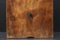 深みある古色に杢目が映える箱型の滑車 DC6599