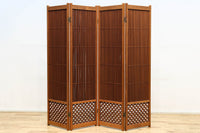 縦繁と七宝装飾の品のある四つ折り衝立 DC6641