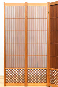 縦繁と七宝装飾の品のある四つ折り衝立 DC6641