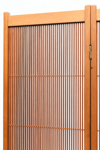 縦繁と七宝装飾の品のある四つ折り衝立 DC6641