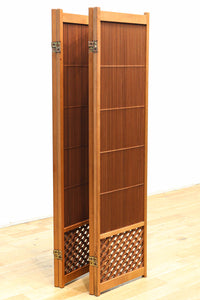 縦繁と七宝装飾の品のある四つ折り衝立 DC6641