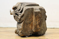 時代の枯れた味わいに包まれた象の木鼻 DC6705