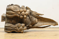 時代の枯れた味わいに包まれた象の木鼻 DC6705