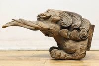 時代の枯れた味わいに包まれた象の木鼻 DC6705