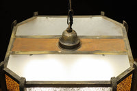 大正浪漫!! アンバーガラスがお洒落なシャンデリア DC6706