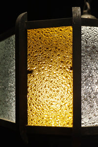 大正浪漫!! アンバーガラスがお洒落なシャンデリア DC6706