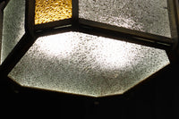 大正浪漫!! アンバーガラスがお洒落なシャンデリア DC6706