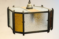 大正浪漫!! アンバーガラスがお洒落なシャンデリア DC6706