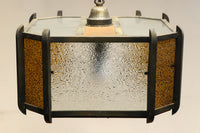 大正浪漫!! アンバーガラスがお洒落なシャンデリア DC6706