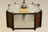 大正浪漫!! アンバーガラスがお洒落なシャンデリア DC6706