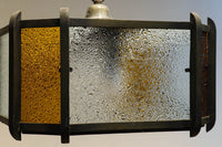 大正浪漫!! アンバーガラスがお洒落なシャンデリア DC6706