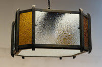 大正浪漫!! アンバーガラスがお洒落なシャンデリア DC6706