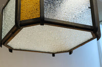 大正浪漫!! アンバーガラスがお洒落なシャンデリア DC6706