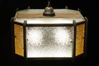 大正浪漫!! アンバーガラスがお洒落なシャンデリア DC6706