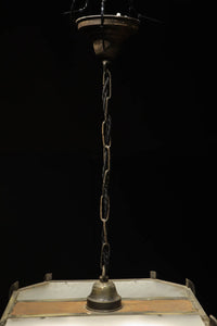 大正浪漫!! アンバーガラスがお洒落なシャンデリア DC6706