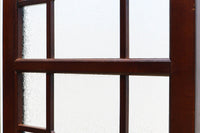 極上!! 幾何学模様がお洒落なガラス入り二つ折り衝立 DC6732