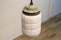 升格子溝模様で和の趣きある円柱型電笠 DC6741