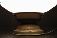 釣鐘型の乳白色プレスガラス笠の天井直付け灯 DC6815