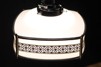 角麻セル帯装飾で雅な面持ちある四角形の電笠 DC6846