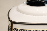 角麻セル帯装飾で雅な面持ちある四角形の電笠 DC6846