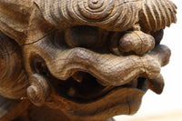 勇ましく重厚な佇まいの獅子の木鼻 DC6860