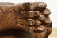 勇ましく重厚な佇まいの獅子の木鼻 DC6860