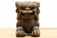 勇ましく重厚な佇まいの獅子の木鼻 DC6860