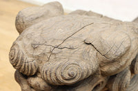 勇ましく重厚な佇まいの獅子の木鼻 DC6860