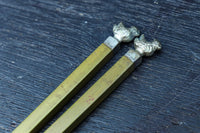 小さな鳥の装飾が可愛らしい火箸 DC6981