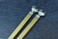 小さな鳥の装飾が可愛らしい火箸 DC6981