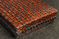 艶やかな編み目模様の味わい溢れる竹編み文入れ DC7007b