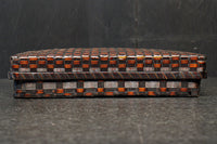 艶やかな編み目模様の味わい溢れる竹編み文入れ DC7007b