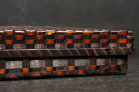 艶やかな編み目模様の味わい溢れる竹編み文入れ DC7007b