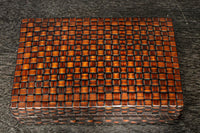 艶やかな編み目模様の味わい溢れる竹編み文入れ DC7007b