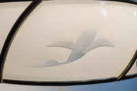 鶴の透かし絵が浮かぶ風情ある電笠 DC7143a