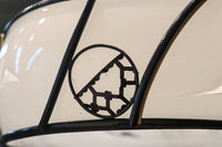 鶴の透かし絵が浮かぶ風情ある電笠 DC7143a