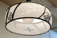 鶴の透かし絵が浮かぶ風情ある電笠 DC7143a