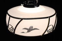 鶴の透かし絵が浮かぶ風情ある電笠 DC7143a