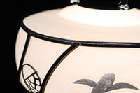 鶴の透かし絵が浮かぶ風情ある電笠 DC7143a